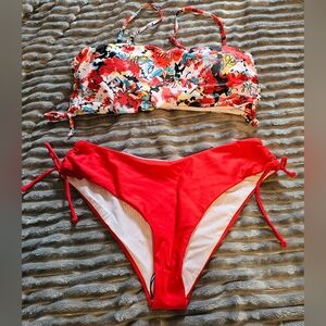 Shein, red XL bikini